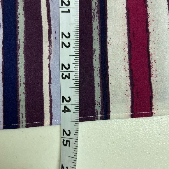 Alex Marie Size Large 2 Piece Top and Wrap Skirt Striped Lagenlook boho modern - Picture 12 of 15